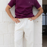 Conrad Relaxed Anchor T-Shirt - Burgundy