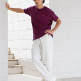 Conrad Relaxed Anchor T-Shirt - Burgundy