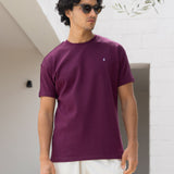 Conrad Relaxed Anchor T-Shirt - Burgundy