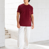 Conrad Relaxed Anchor T-Shirt - Maroon