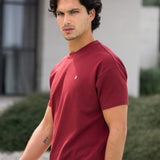 Conrad Relaxed Anchor T-Shirt - Maroon