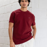 Conrad Relaxed Anchor T-Shirt - Maroon