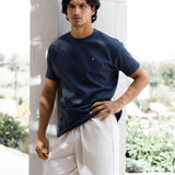 Conrad Relaxed Anchor T-Shirt - True Navy