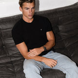 Conrad Relaxed Anchor T-Shirt - Black
