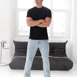 Conrad Relaxed Anchor T-Shirt - Black
