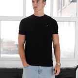 Conrad Relaxed Anchor T-Shirt - Black