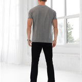 Conrad Relaxed Anchor T-Shirt - Marl Grey