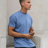 Conrad Relaxed Anchor T-Shirt - Mid Blue