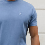Conrad Relaxed Anchor T-Shirt - Mid Blue