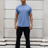 Conrad Relaxed Anchor T-Shirt - Mid Blue