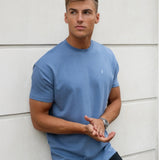 Conrad Relaxed Anchor T-Shirt - Mid Blue