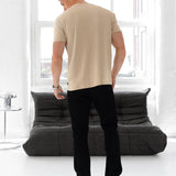Conrad Relaxed Anchor T-Shirt - Soft Tan