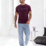 Colton T-Shirt - Burgundy
