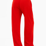 Soft Waffle Trousers - Red