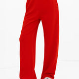 Soft Waffle Trousers - Red