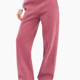 Isabel Wide Leg Sweatpants - Dark Berry