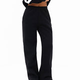 Isabel Wide Leg Sweatpants - Black