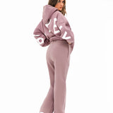 Isabel Wide Leg Sweatpants - Dusty Pink
