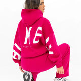 Isabel Oversized Hoodie - Fuchsia