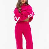Isabel Oversized Hoodie - Fuchsia