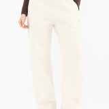 Isabel Wide Leg Sweatpants - Buttermilk