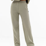Isabel Wide Leg Sweatpants - Olive