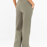Isabel Wide Leg Sweatpants - Olive
