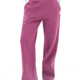 Isabel Wide Leg Sweatpants - Mulberry