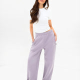 Outline Heritage Wide Leg Sweatpants - Washed Lilac
