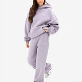 Outline Heritage Oversized Hoodie - Washed Lilac