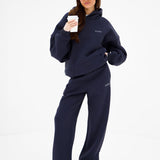 Outline Heritage Wide Leg Sweatpants - True Navy
