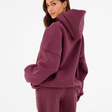 Outline Heritage Wide Leg Sweatpants - Old Burgundy