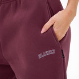 Outline Heritage Wide Leg Sweatpants - Old Burgundy
