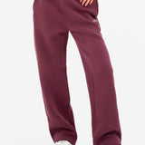 Outline Heritage Wide Leg Sweatpants - Old Burgundy
