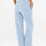 Isabel Wide Leg Sweatpants - Powder Blue