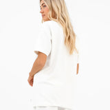 Soft Waffle Oversized T-Shirt - Off White