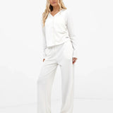 Soft Waffle Cardigan - Off White