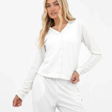 Soft Waffle Cardigan - Off White