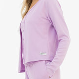 Soft Waffle Cardigan - Purple