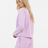 Soft Waffle Cardigan - Purple