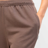 Soft Waffle Trousers - Brown