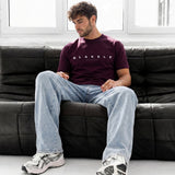Colton Relaxed T-Shirt - Burgundy