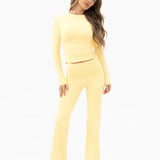 Ultimate Soft Lifestyle Flares - Butter Yellow