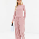 Ebony Long Sleeve Top - Soft Rose