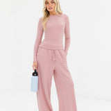 Ebony Long Sleeve Top - Soft Rose