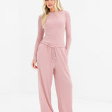 Ebony Long Sleeve Top - Soft Rose