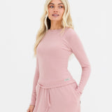 Ebony Long Sleeve Top - Soft Rose