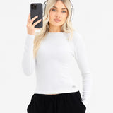 Ebony Long Sleeve Top - Warm White