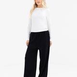 Ebony Long Sleeve Top - Warm White