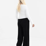 Ebony Long Sleeve Top - Warm White